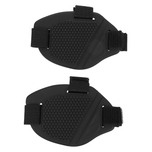 HIAKDOFT 2 Stück Motorrad Schaltschutz Schuhüberzug aus Abriebfestem Flexiblem Gummi Rutschfeste Halbe Motorradstiefel Abdeckung für Sicheren Schutz bei Gangwechsel von HIAKDOFT