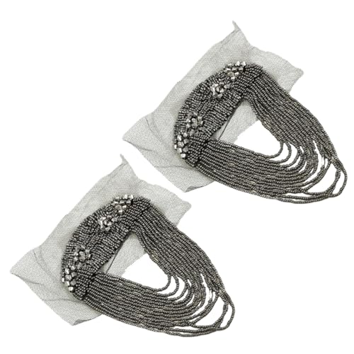 HIAKDOFT 2 Stück Schulter-epauletten mit Metall-quasten Dekorative Vintage Kettenbroschen für Damen und Herren Modische Schulterabzeichen für Anzüge Kostüme und Festliche Outfits von HIAKDOFT