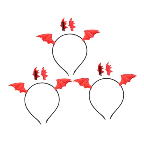 HIAKDOFT 3satz Fledermaus-stirnband Aus Weichem Material Mit Detailreichem Fledermausflügel-design Bequemer Schnitt Für Halloween-partys Cosplay Und Kostüm-veranstaltungen Geeignet von HIAKDOFT