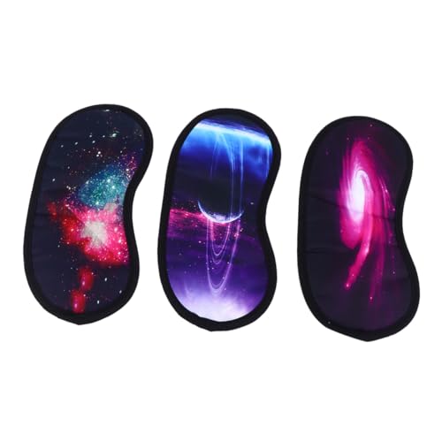 HIAKDOFT 3 Stück Teiliges Leichte Schlafmaske aus Satin Weiche Waschbare Augenbinde zur Lichtblockierung für Damen Herren für Reisen Zuhause und Büro Komfortabel und Flexibel von HIAKDOFT