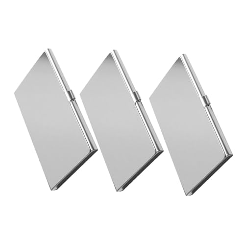 HIAKDOFT 3 Stück Teiliges Visitenkartenetui Design Langlebig für Damen und Business Kartenetui Stilvoll Professionell von HIAKDOFT