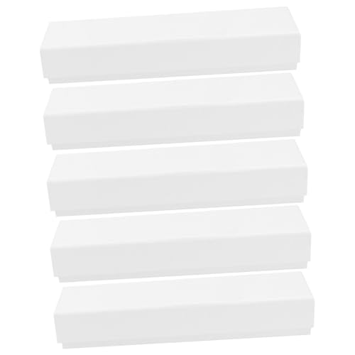 HIAKDOFT 5 Stück Teiliges Stiftebox aus Papier Rechteckige Aufbewahrungsbox für Stifte und Bürobedarf Stabile und Praktische Geschenkbox für Schüler Einfach zu Öffnen Schließen Modernes von HIAKDOFT