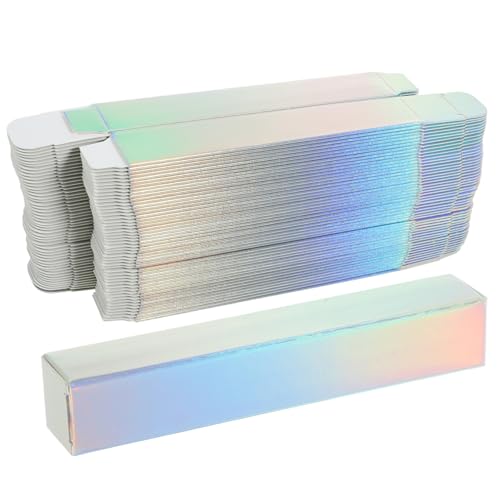 HIAKDOFT 50 Stück Lippenstift Verpackungsboxen aus Papier für Lipgloss Lipbalm und Mascara Leichte Geschenkverpackung Kompakt und Tragbar für DIY Kosmetik und Reisegebrauch von HIAKDOFT