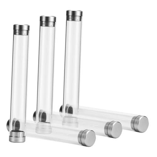 HIAKDOFT 6 Stück Teiliges Transparentes Stifteetui Klare Stifteköcher für Kugelschreiber und Bleistifte Vielseitige Aufbewahrungsbox für Schule Büro und Künstler Leichtes Tragbares von HIAKDOFT