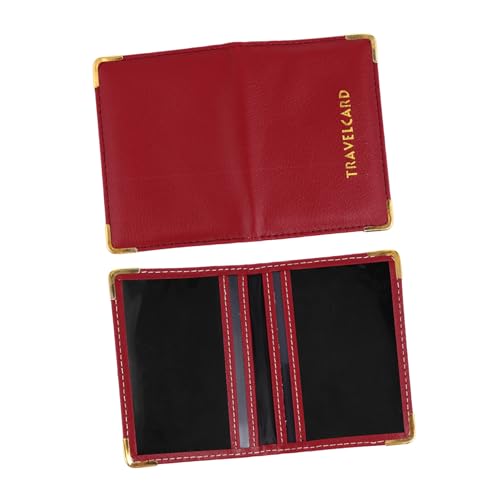 HIAKDOFT Bankkarten Schutzetui aus Hochwertigem Material Praktische Schutzhülle für Kreditkarten und Ausweise Kompakte für Reisen und Alltag Platzsparend und Langlebig Zartrote Farbe von HIAKDOFT