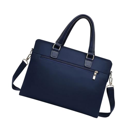 HIAKDOFT Business Bag Oxford Stoff Herren Aktentasche mit Abnehmbarem Schultergurt Handlich und Sicher durch Diebstahlschutz Reißverschluss Geeignet für Laptop und Dokumente Blaue von HIAKDOFT