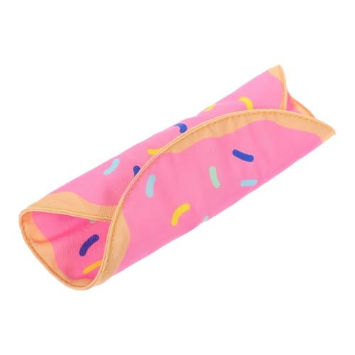 HIAKDOFT Donut Federmäppchen Rollmäppchen mit Großem Fassungsvermögen Stifte Organizer Tasche für Bleistifte Pinsel und Schreibwaren Tragbar für Schule und Büro von HIAKDOFT