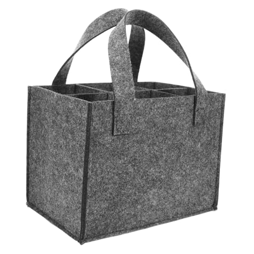 HIAKDOFT Filz Weinflaschentasche Flaschen Aufbewahrungstasche Wiederverwendbar Strapazierfähig Praktisch Geschenkbeutel für Weinlagerung und Partygebrauch von HIAKDOFT