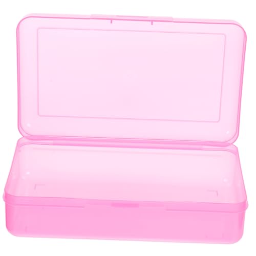 HIAKDOFT Große Transparente Kunststoff Aufbewahrungsbox für Stifte und Bleistifte Langlebiger Stiftebehälter mit Hoher Kapazität Mobiler Organizer für Schule und Büro Praktisches von HIAKDOFT