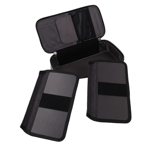 HIAKDOFT Großes Federmäppchen mit Reißverschluss Zweilagiges Multifunktionales Stifteetui für Schule und Büro Leichte Kompakte Schreibwaren Aufbewahrungstasche für Erwachsene und Schüler von HIAKDOFT