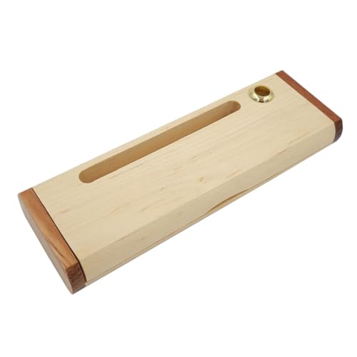 HIAKDOFT Holz Stiftekasten Einzelstift Aufbewahrungsbox Langlebig Kompakt Tragbar für Bürobedarf und Schreibwaren Geeignet Elegantes Design Visitenkartenhalter Alternative von HIAKDOFT