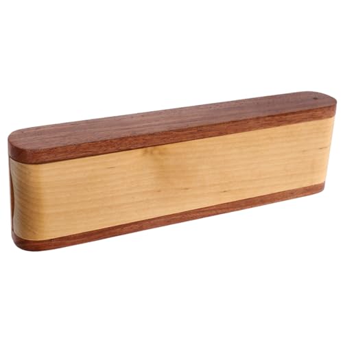 HIAKDOFT Holz Stiftekasten Wear Resistant Schreibetui Kleine Pen Box Geschenkbox für Kugelschreiber Bleistifte und Füllfederhalter Robustes Leichtes Etui mit Elegantem Retro Design von HIAKDOFT