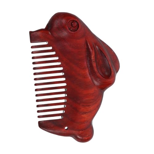 HIAKDOFT Holzkamm Für Damen Reisekamm Zum Entwirren Feinzahniger Taschenkamm Für Haare Und Bart Kompakt Und Leicht Für Lockiges Und Glattes Haar von HIAKDOFT