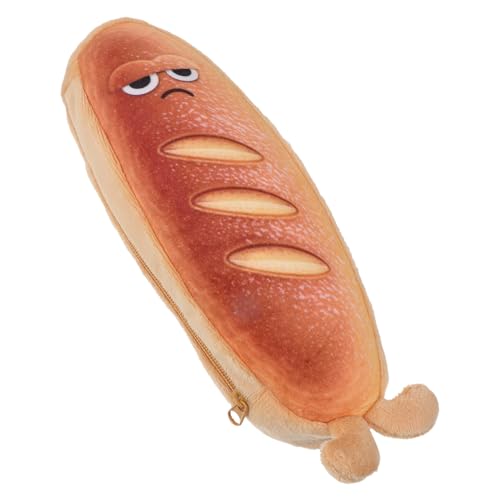 HIAKDOFT Kawaii Bread Pencil Case Weiches Federmäppchen mit Reißverschluss Multifunktionales Mäppchen für Schule Büro Teenager Mädchen und Erwachsene von HIAKDOFT