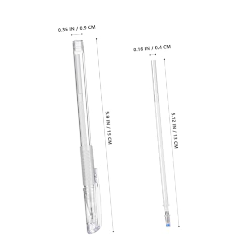 HIAKDOFT Microblading Augenbrauenstift Präzisions Pen mit Ersatzminen Weiß Tattoo Mapping Tool für Natürliches Präzises Augenbrauen Make Up Einfach zu Bedienen für Profis und Anfänger von HIAKDOFT