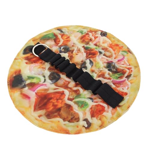 HIAKDOFT Pizza Stiftetui Canvas Roll Up Federmäppchen mit Realistischem Pizza Design Kompakte Aufbewahrung für Zeichenstifte Marker und Schreibutensilien Leicht und Handfreundlich für von HIAKDOFT
