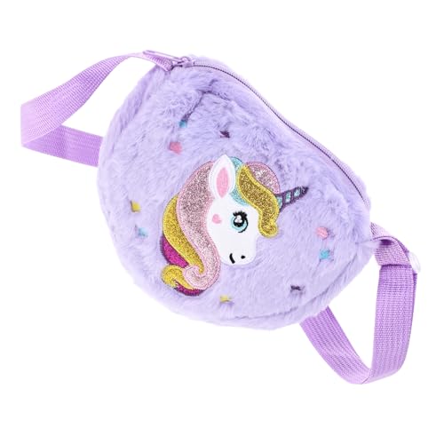 HIAKDOFT Plüsch Einhorn Umhängetasche für Mädchen Niedliche Schultertasche Vielseitig Einsetzbar als Handtasche Kompakt und Leicht für zu Besonderen Anlässen von HIAKDOFT