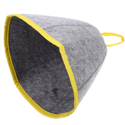 HIAKDOFT Saunahut aus Verdicktem Filz Wasserabsorbierend Leicht Atmungsaktiv Tragbar für Männer und Sauna Zubehör Duschhaube Bequem für Saunaliebhaber von HIAKDOFT