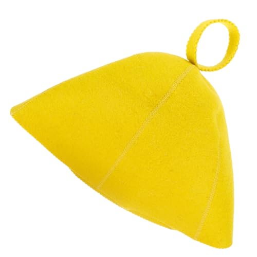 HIAKDOFT Saunahut aus Filz Wolle Bequem und Elastisch Saugfähig und Hitzebeständig Große Passend für Erwachsene Tragbarer Saunahut für Damen und Herren für Sauna und Duschen von HIAKDOFT