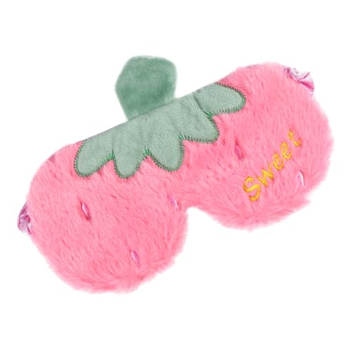 HIAKDOFT Schlafmaske Aus Plüsch Mit Cartoon-muster Lichtdicht Für Erholsamen Schlaf Bequeme Augenbinde Für Damen Schlaf-augenmaske Für Dunkle Räume von HIAKDOFT