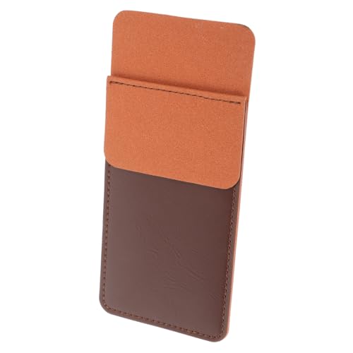 HIAKDOFT Stifttasche aus Leder Großer Kapazität Stabiles Pen Organizer Etui Praktische Tasche für Büro und Studium Vielseitiger Pen Protector in Kaffee von HIAKDOFT