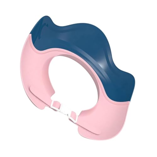 HIAKDOFT Verstellbare Shampoo Mütze mit Wasserdichtem Schutzüberzug Langlebiges Cartoon material Schützt Augen und Ohren Geeignet für Junge Mädchen und Kleinkinder Blau von HIAKDOFT