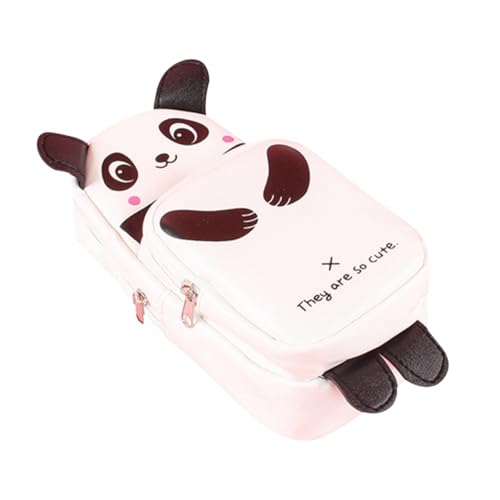 HIAKDOFT Zipper Federmäppchen Panda Design Tragbare Schreibwaren Tasche für Mädchen Geräumiges Mäppchen für Stifte und Bleistifte Robuste Verarbeitung Praktisches für Schüler von HIAKDOFT