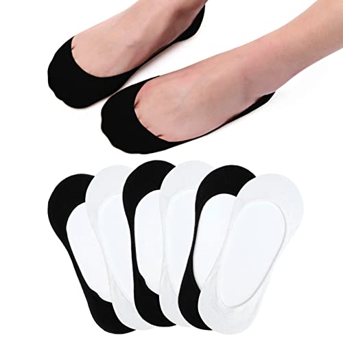 HIALTODAY Füßlinge Damen Füsslinge Herren 6 Paar, Ballerina Sneaker Socken mit Rutschfest Silikon für Damen und Herren, Unsichtbare Atmungsaktiv Halbsocken Schwarz Weiß 35-38 HIALTODAY Füßlinge Damen Füsslinge Herren 6 Paar, Ballerina Sneaker Socken mit Rutschfest Silikon für Damen und Herren, Unsichtbare Atmungsaktiv Halbsocken Schwarz Weiß 35-38 von HIALTODAY