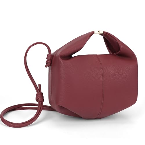 HICARRY Kleine Umhängetasche Damen-Henkeltaschen Moden Handtasche Damen Shopper Handbags Schultertasche Leder Shoulder Bag Beuteltasche Crossbody Bag mit Abnehmbarem Schultergurt von HICARRY