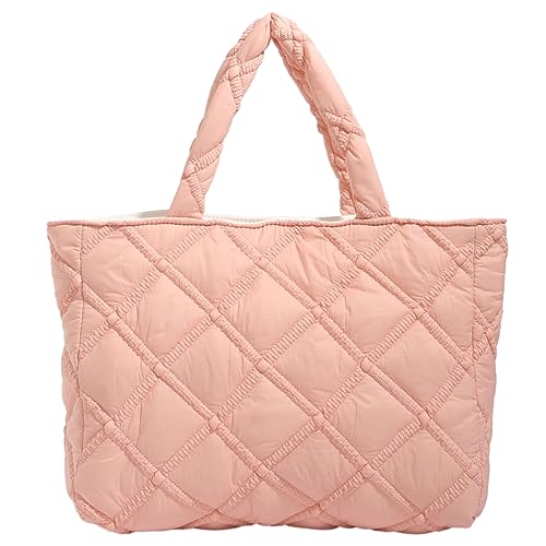 HICARRY Puffy Tote Bag, Gesteppte Shopper Tasche Damen Puffer Bag Tragetasche Große Kapazität Handtasche Damen Umhängetasche Stepptasche Beuteltasche Damen Schultertasche von HICARRY