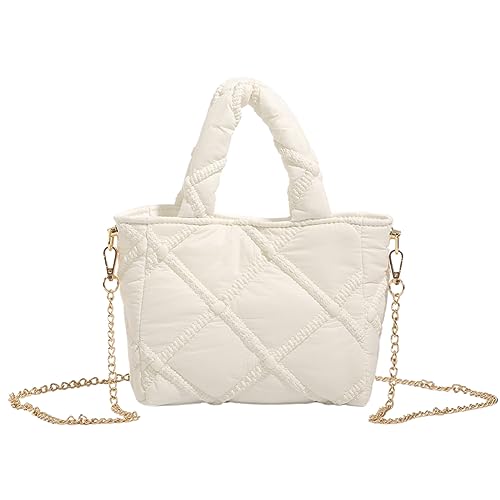 HICARRY Puffy Tote Bag, Gesteppte Shopper Tasche Damen Puffer Bag Tragetasche Klein Handtasche Damen Umhängetasche Stepptasche Beuteltasche Damen Schultertasche crossbody bag von HICARRY