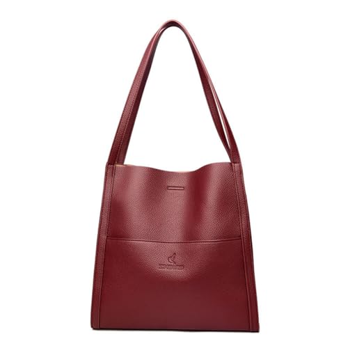 HICARRY Shopper Tasche Damen Schultertasche Gross Neue Tote Bag Leder Top Women's Totes Ledertasche Damen Umhängetasche mit Mehreren Taschen Einfarbige Women's Hobos & Shoulder Bags von HICARRY