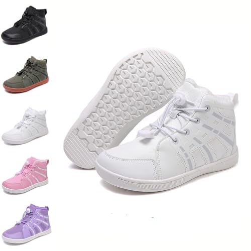 HICKMONBER Kinder Winter Barfußschuhe,Warm Gefüttert Schneestiefel,Kinder Winter Wanderschuhe rutschfest Gr.28-38 von HICKMONBER