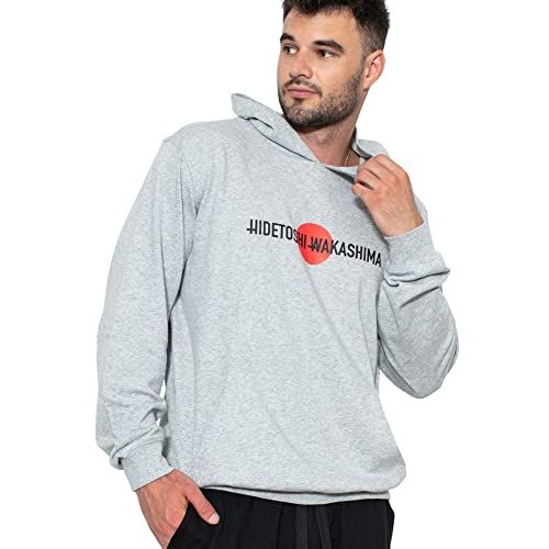 HIDETOSHI WAKASHIMA "1st Herren Oversized Hoodie (as3, Alpha, m, Regular, Regular, Grau) von HIDETOSHI WAKASHIMA