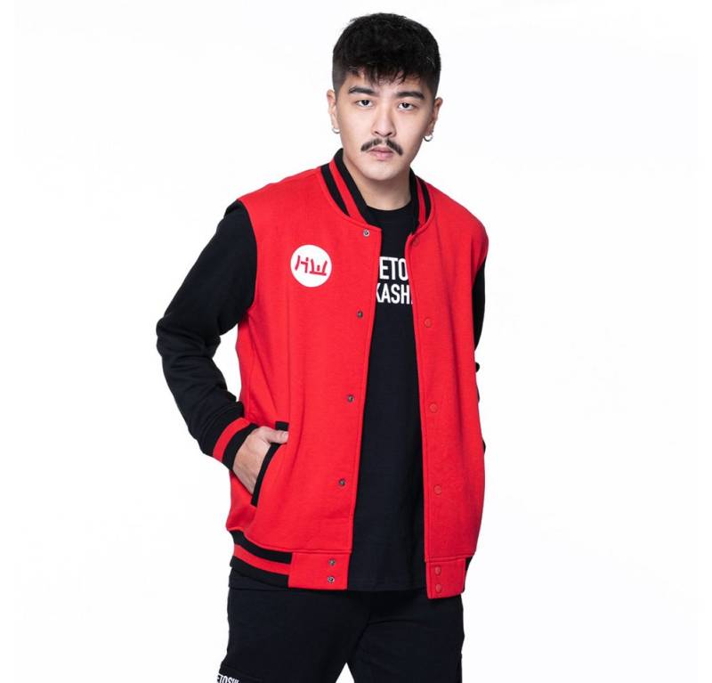 HIDETOSHI WAKASHIMA Collegejacke HIDETOSHI WAKASHIMA "Asakusa" Herren College Jacke im klassischen College Jacken Design von HIDETOSHI WAKASHIMA