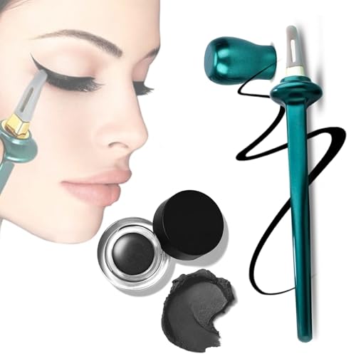 Arcbelle Eyeliner Set, Silicone Eyeliner Tools, Lasting Waterproof & Smudge Proof Eyeliners with Cream, Multi-purpose Make-Up for Easy Eye & Lip LinerApplication (Green+Black Eyeliner Cream, 1 Set) Arcbelle Eyeliner Set, Silicone Eyeliner Tools, Lasting Waterproof & Smudge Proof Eyeliners with Cream, Multi-purpose Make-Up for Easy Eye & Lip LinerApplication (Green+Black Eyeliner Cream, 1 Set) von HIDRUO