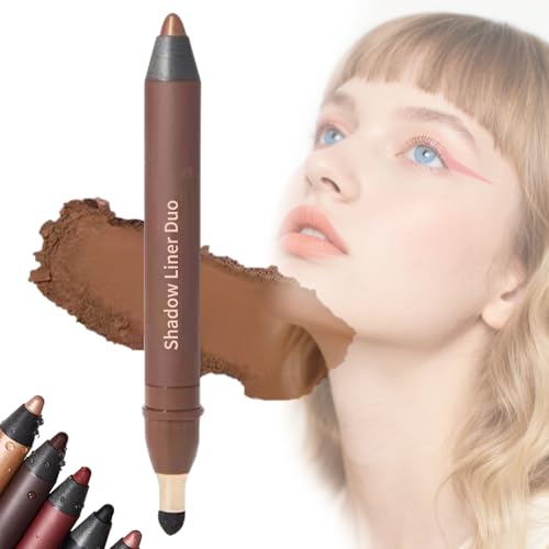 Shinalify Eyeshadow, Shadow Liner 2-in-1 Eyeliner & Eyeshadow, Eye Highlighter Corner Eyes, Perfect Color Duo-Shadow Liner 2-in-1 Eyeliner & Eyeshadows, Creating Natural Eye Makeup (5#) von HIDRUO