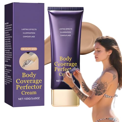 Tattoo Cover up Makeup Waterproof, Tattoo Concealer, Body Coverage Cream Waterproof Full Coverage Leg & Body Concealer – Tattoo Cover up Makeup, Long‑lasting Skin Perfector (Bronze Radiance) von HIDRUO