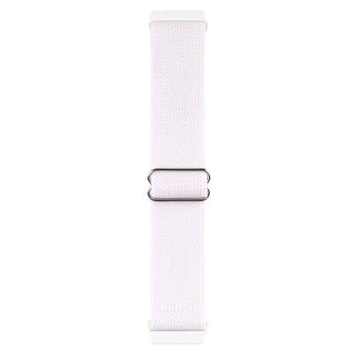 20 mm 22 mm verstellbares gewelltes Uhrenarmband für Samsung Active2, Huawei Watch3 usw., Weiß, 22 mm von HIEHGN