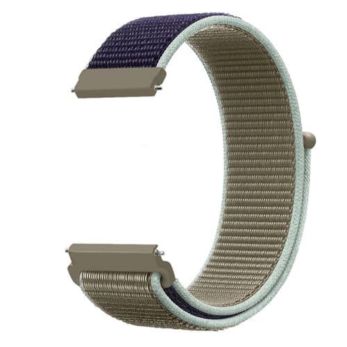 22-mm-Uhrenarmband für Huawei GT4GT5 für Samsung für Galaxy Watch für Garmin Nylonschlaufe, atmungsaktives Klettband, 54,18 MM von HIEHGN