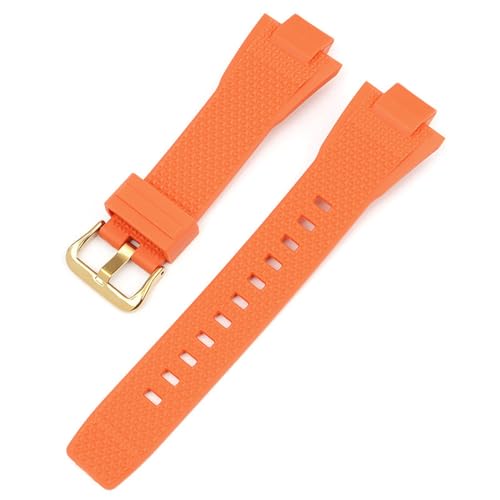 Geeignet für Casio-Uhren Steel Heart für die GST-B400-Serie, modifiziertes Harz-Schnellverschlussarmband, Zubehör für Herren, Orange, Gold, 28 mm, Stahlringmodell Geeignet für Casio-Uhren Steel Heart für die GST-B400-Serie, modifiziertes Harz-Schnellverschlussarmband, Zubehör für Herren, Orange, Gold, 28 mm, Stahlringmodell von HIEHGN