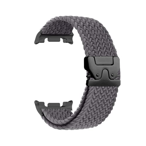 Geeignet für Samsung Galaxy Watch8 für 8Classic für Ultra2025 gewebtes Uhrenarmband mit Regenschirmschnalle, dunkelgrau, für Galaxy Watch Ultra/Ultra von HIEHGN