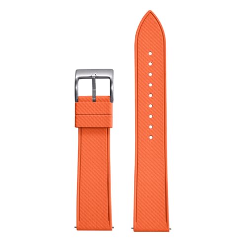 HIEHGN Gummiband 20 mm 22 mm Schnellverschluss-Gummiband Tauchen wasserdichtes weiches Armband, 10,22 mm von HIEHGN