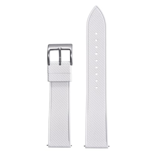 HIEHGN Gummiband 20 mm 22 mm Schnellverschluss-Gummiband Tauchen wasserdichtes weiches Armband, 13,22 mm von HIEHGN