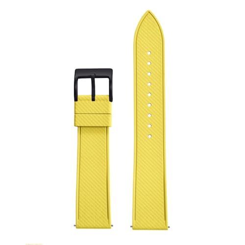 HIEHGN Gummiband 20 mm 22 mm Schnellverschluss-Gummiband Tauchen wasserdichtes weiches Armband, 20, 20 mm von HIEHGN