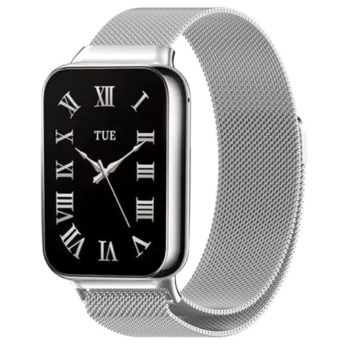 HIEHGN Metall-Milanese-Armband für Xiaomi Mi Band 9 Pro für Mi Band 8 Pro Armband Loop Band Gürtel Correa für Redmi Watch 4 Armbandzubehör, Silber, für Mi Band 9 Pro HIEHGN Metall-Milanese-Armband für Xiaomi Mi Band 9 Pro für Mi Band 8 Pro Armband Loop Band Gürtel Correa für Redmi Watch 4 Armbandzubehör, Silber, für Mi Band 9 Pro von HIEHGN