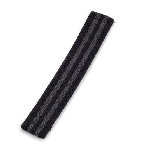 HIEHGN Nylon-Uhrenarmband mit Schnellverschluss, Fallschirmtasche, elastische Bänder, 18 mm, 19 mm, 20 mm, 21 mm, 22 mm, Uhrenarmbänder, Bond, 18 mm M, 150 mm von HIEHGN