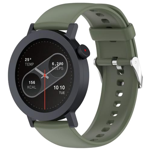 HIEHGN für CMF Watch Pro 2 Flüssigsilikonarmband 22 mm Sportuhr-Ersatzarmband, Dunkelgrün, für CMF Watch Pro 2 von HIEHGN