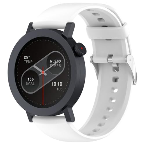 HIEHGN für CMF Watch Pro 2 Flüssigsilikonarmband 22 mm Sportuhr-Ersatzarmband, Weiß, für CMF Watch Pro 2 von HIEHGN
