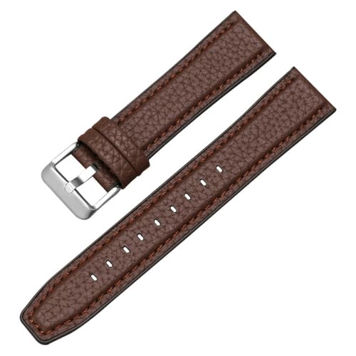 Silikon-Lederarmband mit Schnellverschluss für Huawei Watch GT2/3, wasserdicht, Smart-Armband, Sport-Armband, 18/20/22 mm, 08,20 mm von HIEHGN